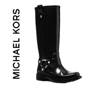 NWT Michael Kors Stormy Rubber Knee Rain Boot Size 6